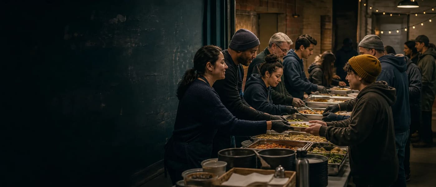 Ministry volunteers serving their community together