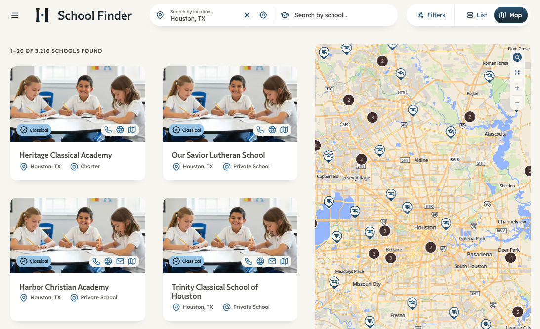 Humanitas School Finder
