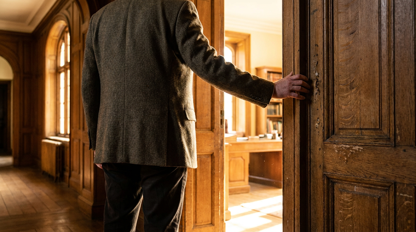 The door is open