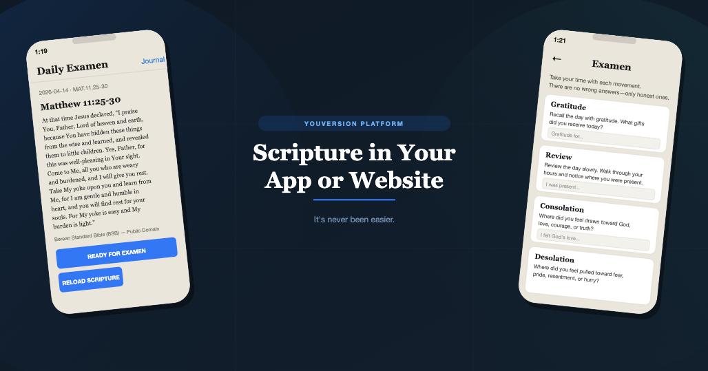 YouVersion Platform - Scripture in Your App or Website